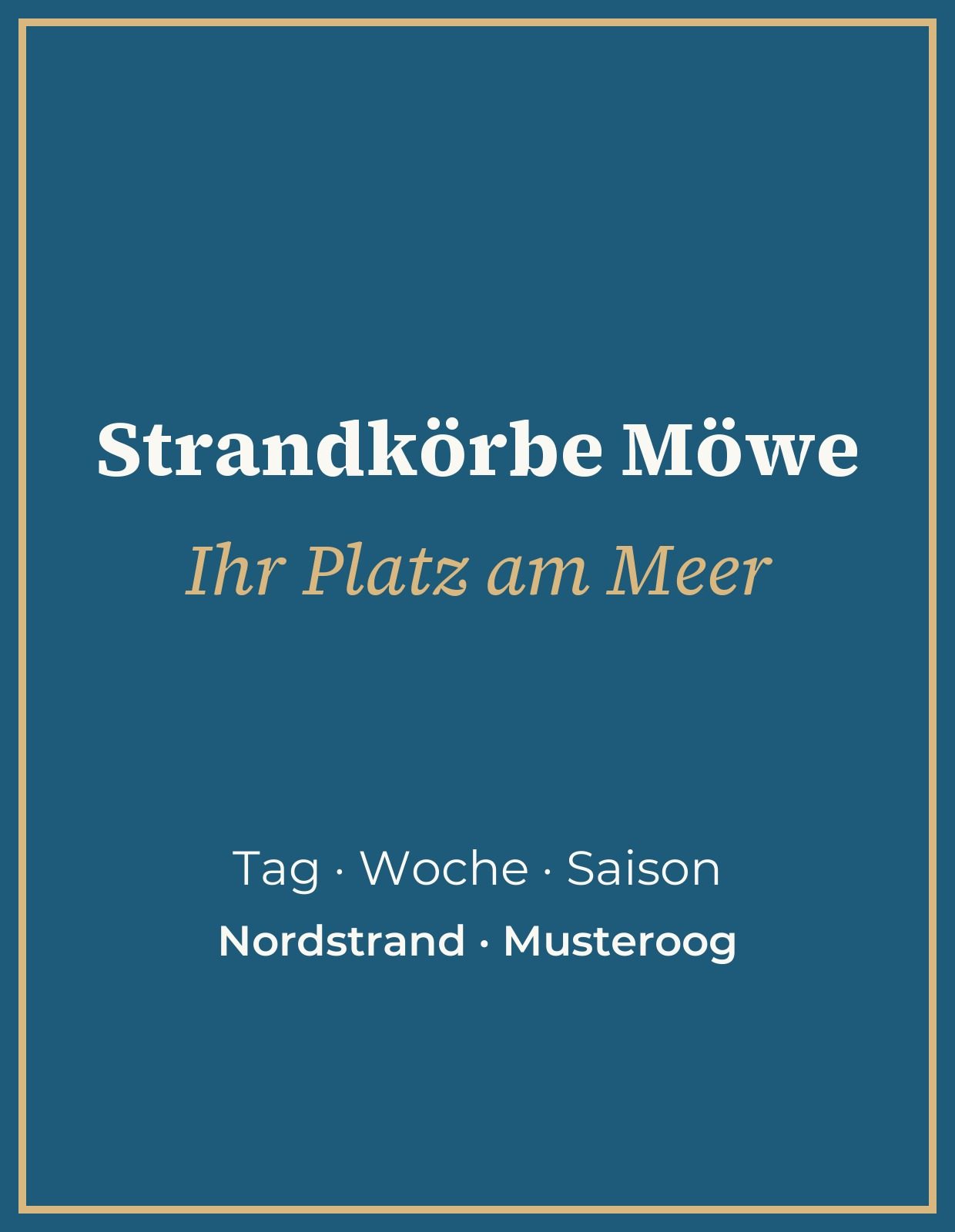 Strandkörbe Möwe