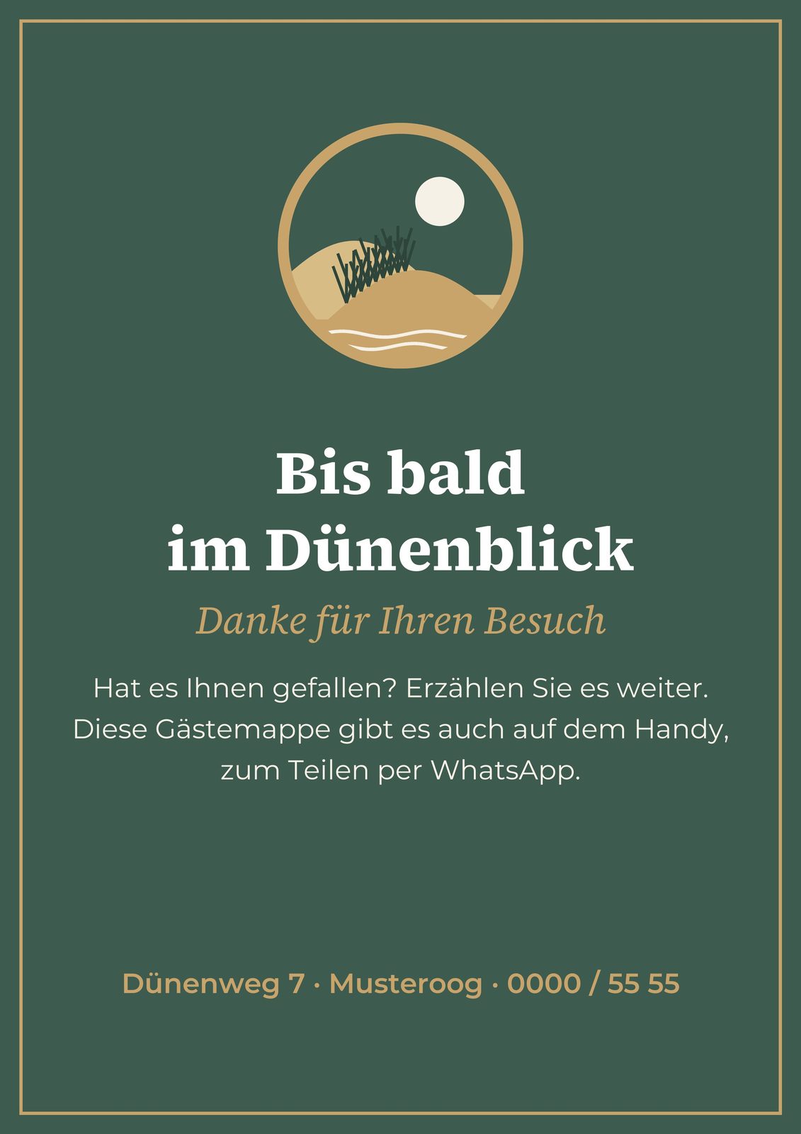 Bis bald im Dünenblick